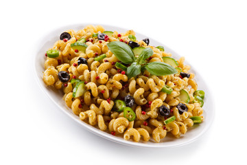 Pasta with colorful vegetalbes