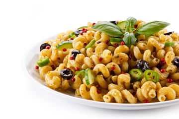 Pasta with colorful vegetalbes