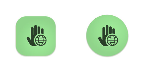 Obraz premium Vector Green Web Buttons