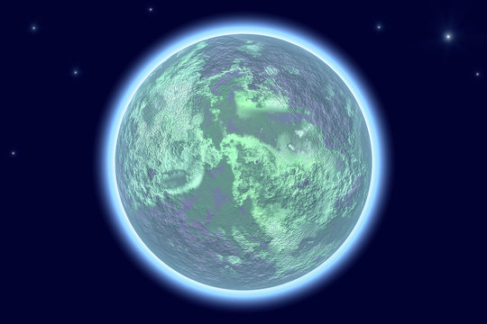 Planet, 3D rendering