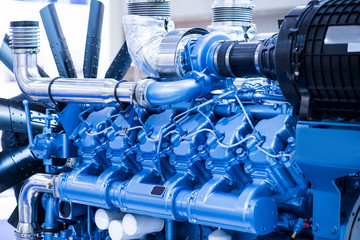 Diesel engine for boat