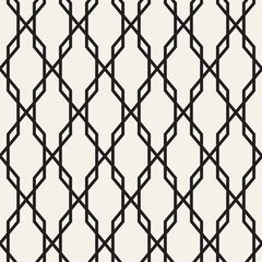 Naklejka premium Vector Seamless Pattern. Abstract Geometric Background Design. Stylish Lattice Texture..