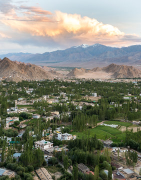 Leh Ladakh city and Mountains, Ladakh, India