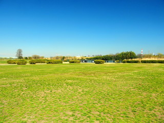 春の江戸川河川敷