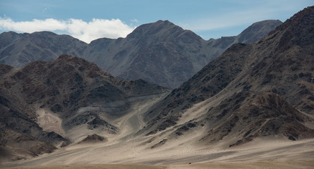 View of  Mountain Range Landscape, Leh Ladakh , India