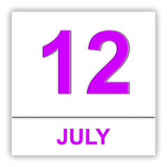 July 12. Day on the calendar.