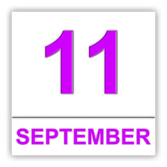 September 11. Day on the calendar.