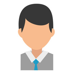 businessman avatar character icon vector illustration design