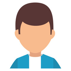 young man avatar character vector illustration design