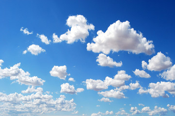 Obraz na płótnie Canvas Blue sky with clouds background, Beautiful daylight natural sky composition.