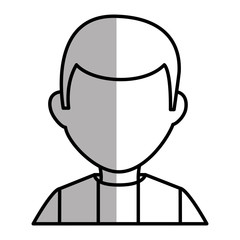 young man avatar character vector illustration design