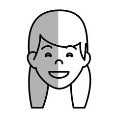 young woman avatar character vector illustration design