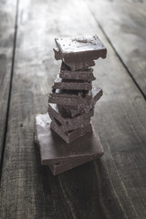 Chocolate Squares Stacked