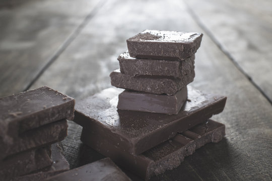 Chocolate Squares Stacked