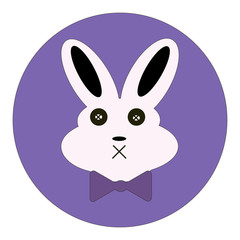 Fototapeta premium Cute Bunny icons