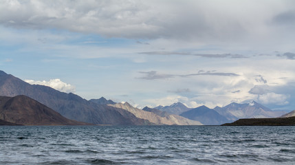 Mountains and Pangong Lake, Leh Ladakh , India