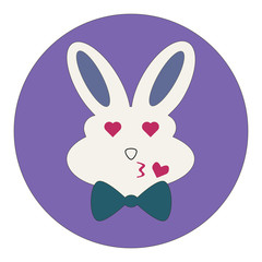 Fototapeta premium Cute Bunny icons