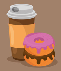 sweet donuts isolated icon vector illustration design