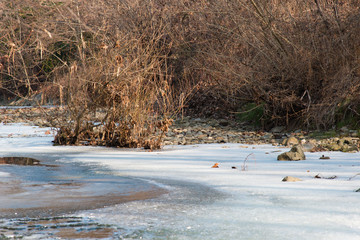 Ice creek. Spring is coming