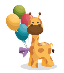 baby shower invitation card vector illustration design