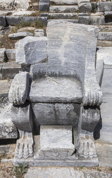 Ruins of the ancient city of Priene, Turkey
