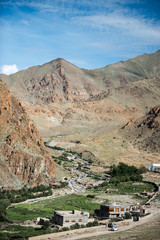 View of  Mountain Range Landscape, Leh Ladakh , India