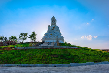 Wat Huai Pla Kung (Temple) in Chiang Rai,Thailand.APR 20,2017 Wat Huai Pla Kung temple the pagoda in Chinese style in Chiangrai province of Thailand.well known wordwide.