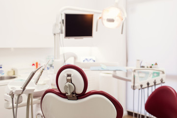 Dental interior office with modern equipment