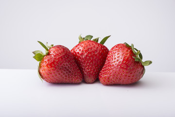 Strawberries on White background