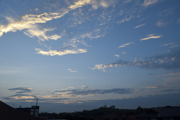 cloud on sky in the morning
