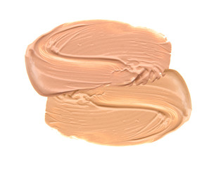 Cosmetic make up beige colors set isolate.