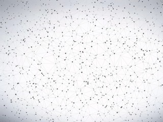 abstract gray molecule connection background vector