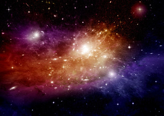 galaxy in a free space