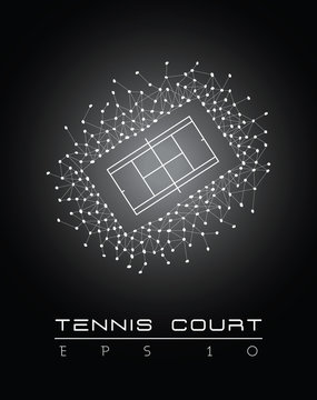 Tennis vector poster