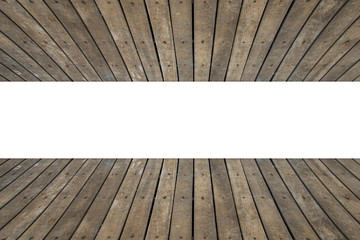 The space between the wooden background
