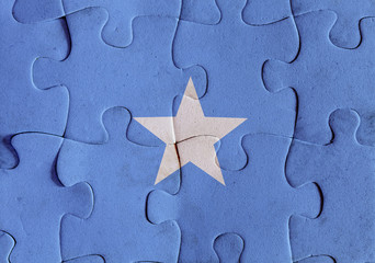 Fototapeta premium Somalia flag puzzle