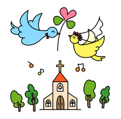 鳥たちの結婚式