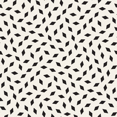 Trendy Texture With Scattered Geometric Shapes. Vector Seamless Pattern.