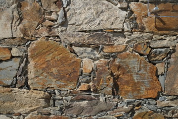 Schist wall background texture in Aldeias de xisto. Lousa, Coimbra, Portugal