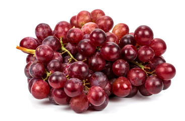 Red grape isolated on white background