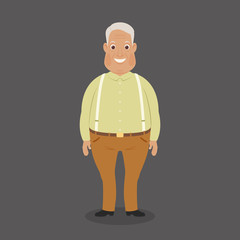 Happy smiling grandparent