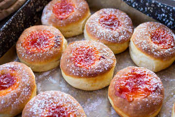 donut and powdered sugar
