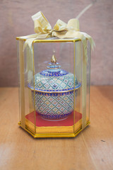 Colorful Benjarong porcelain