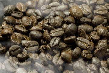 Close-up of coffee beans.