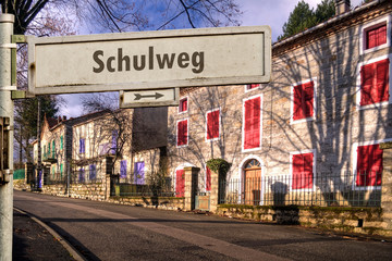 Schild 185 - Schulweg