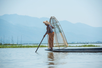 Fishermen in Inle Lake, Shan State, Myanmar