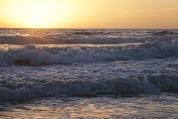 Florida sea at sunset