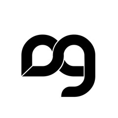 Initial Letter RG Rounded Lowercase Logo