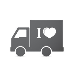 Isolated truck with  an 