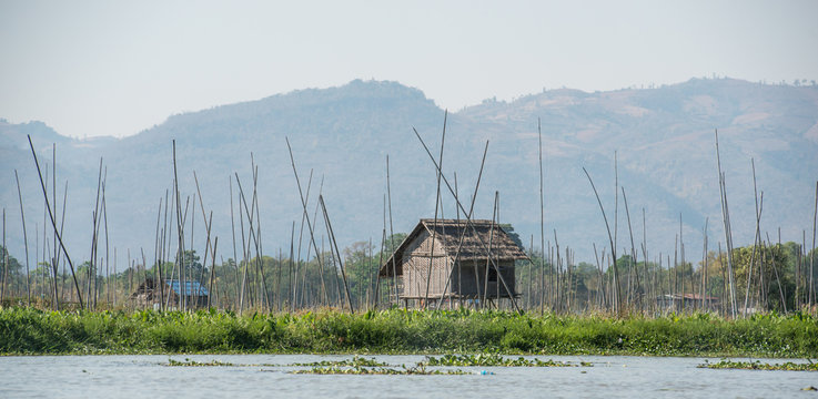 Village on Inle lake, Myanmar